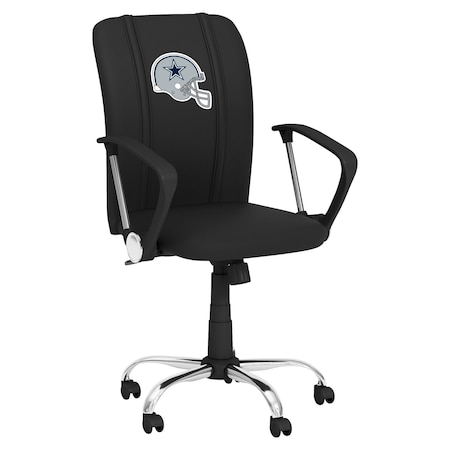 Dreamseat Curve Task Chair with Dallas Cowboys Helmet Logo XZOCCURVE-PSNFL20042